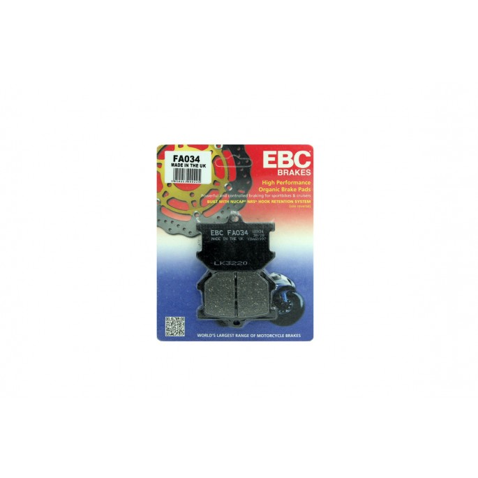 Klocki hamulcowe EBC FA034 (kpl. na 1 tarcze)