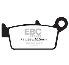 Klocki hamulcowe EBC FA131R (kpl. na 1 tarcze) (odpowiednik PROX 37.207102)