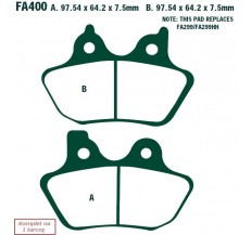 Klocki hamulcowe EBC FA400VLD chromowane (kpl. na 1 tarcze)