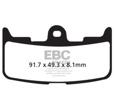 Klocki hamulcowe EBC EPFA345HH Extreme Pro (kpl. na 1 tarcze)