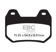 Klocki hamulcowe EBC FA304HH wzmacniane (kpl. na 1 tarcze)