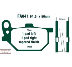 Klocki hamulcowe EBC FA041 (kpl. na 1 tarcze)