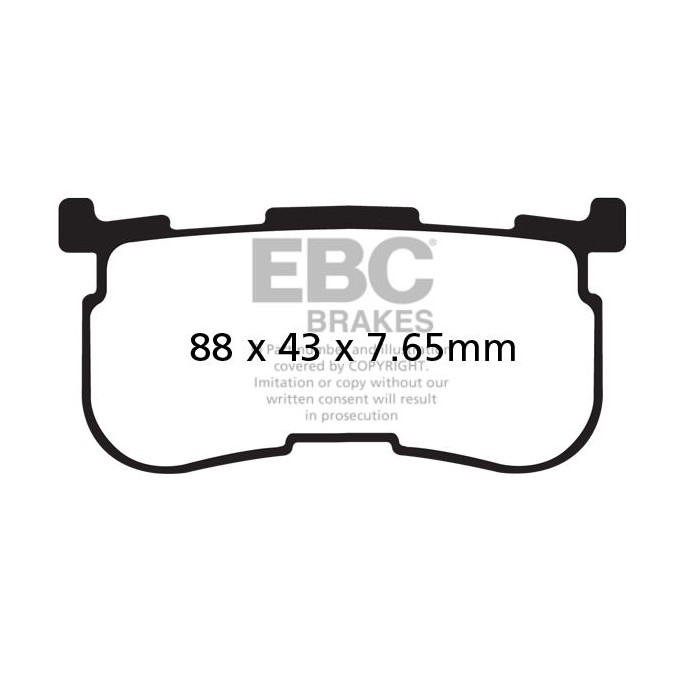 Klocki hamulcowe EBC FA641/4 (kpl. na 1 tarcze)