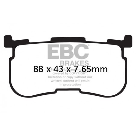 Klocki hamulcowe EBC FA641/4 (kpl. na 1 tarcze)