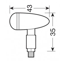 90483 Drop, Led corner lights – Chrom