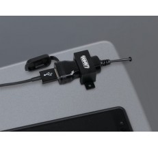 38878 Usb Fix Omega, Usb charger with screw fixing and fork connectors - 12/24V
