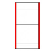 98995 Pair of pillars for modular display rack - 210 cm