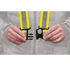 91410 X-Belt, safety reflective cross belt – Yellow