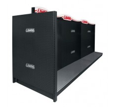 98993 Modular display rack F9, pair of pegboards for end unit
