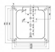 90147 Motorcycle licence plate holder – Chrome