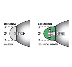 59402 Headlamp cover cap extension - Ø 95 mm