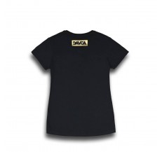 DAVCA T-shirt black gold logo