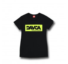 DAVCA T-shirt black fluo logo