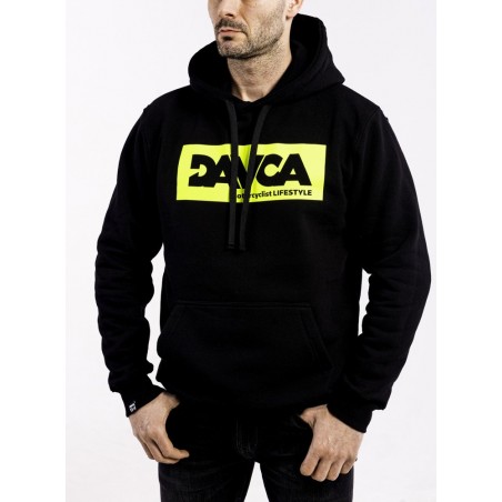 DAVCA Hoodie fluo logo