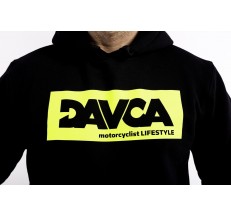 DAVCA Hoodie fluo logo