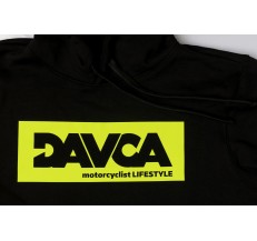 DAVCA Hoodie fluo logo