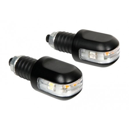 90240 Led-lighted bar ends, 12V – Black