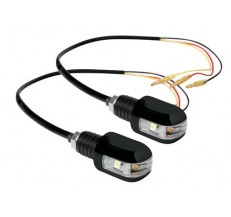 90240 Led-lighted bar ends, 12V – Black