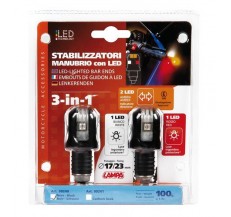 90240 Led-lighted bar ends, 12V – Black