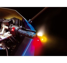 90240 Led-lighted bar ends, 12V – Black