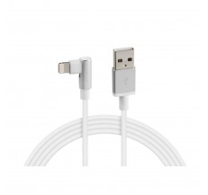 38836 Cable 90° Usb  Lightning - 100 cm – White