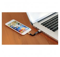 38919 Key chain with Usb  Lightning cable, 10 cm - Blister 1 pc