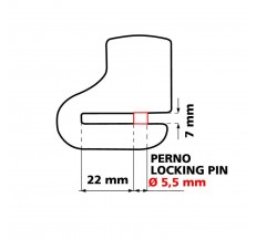 90626 Bite, disk brake lock - Pin Ø 5,5 mm