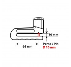 65390 Disk brake lock - Pin Ø 10 mm