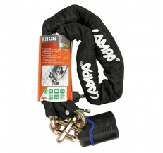90607 Kiton, high-security chain and padlock - 120 cm