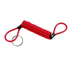 90673 Reminder, steel spiral cable – Red
