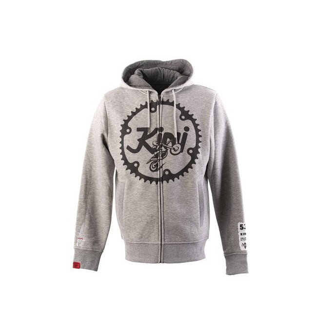 KINI-RB RITZEL ZIP HOODIE - LIGHT GREY