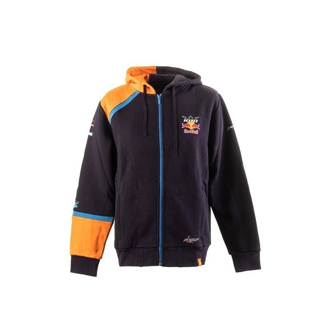 KINI-RB TEAM HOODIE JACKET - NAVY/ORANGE