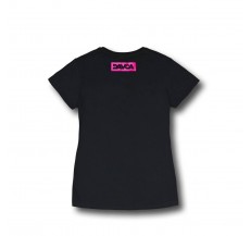 DAVCA T-shirt black pink logo