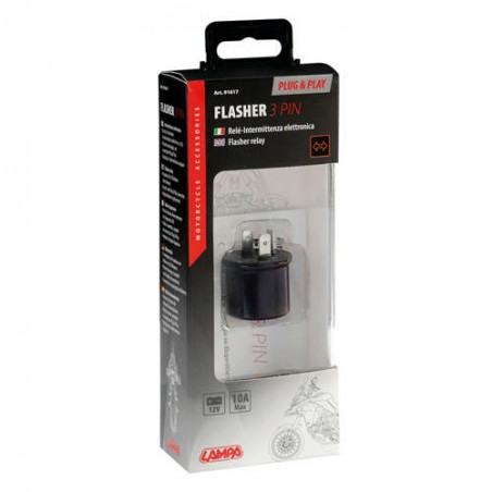 91617 Flasher 2 Pin, plug & play electronic flasher device - 12V - 10A