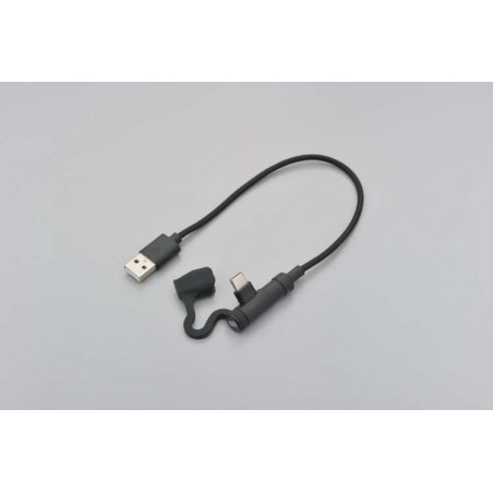 80470 USB CABLE TYPE-A TO TYPE-C L-SHAPED 200MM
