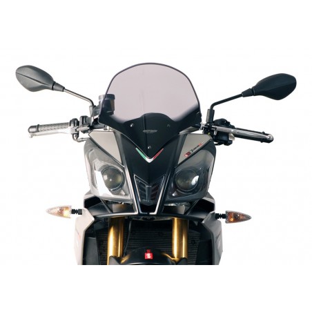Szyba motocyklowa MRA APRILIA TUONO V4R, RK/TY, 2011-2014, forma TM, przyciemniana