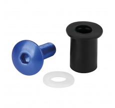 91654 Screen Fit-Kits, rubber nut kits with screw and washers (5 MA) - 10 pcs - Blue