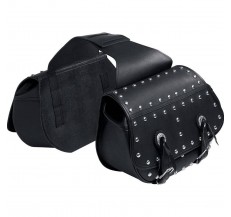 Q-Bag Leatherette saddle bag pair 09 with rivets 30L