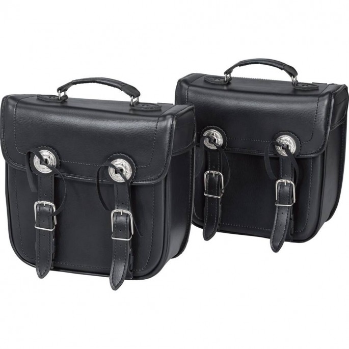 Q-Bag Leatherette saddle bag pair 07 removable 2x10L