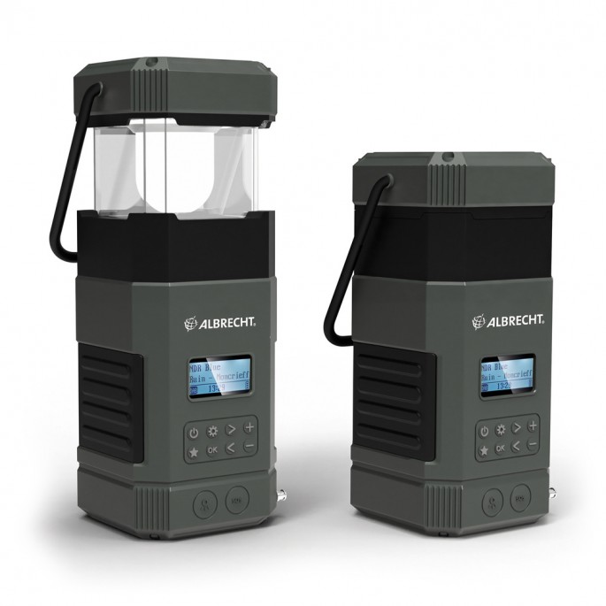 Albrecht DR 114 DAB+ outdoor radio with camping lamp