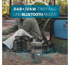 Albrecht DR 114 DAB+ outdoor radio with camping lamp