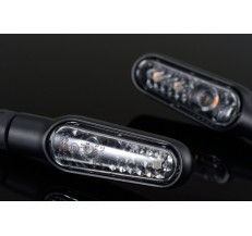 89232 "D-LIGHT" LED INDICATORS PAIR BLACK SMOKE 
