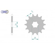 AFAM Zębatka przednia do łańcucha 520