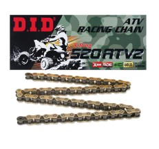 DID 520ATV2G&B-94 ŁAŃCUCH ZŁOTY (94-OGNIW) X-RING (OTWARTY + ZAPINKA) - ZASTĘPUJE 520ATV