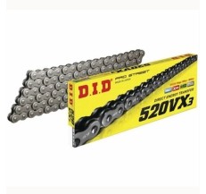 DID 520VX3-100 ŁAŃCUCH (100 OGNIW) X-RING (OTWARTY + ZAPINKA)