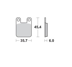 MOTO-MASTER WYPRZEDAŻ KLOCKI HAMULCOWE KH115 SINTER METAL OEM: 11 (SINTERPRO RACING) KTM 65