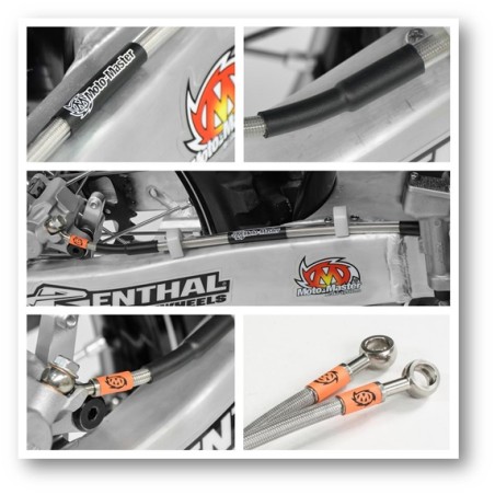 MOTO-MASTER PROMOCJA PRZEWÓD HAMULCOWY W STALOWYM OPLOCIE TYŁ YAMAHA YZ/YZF/WR/WRF 250\\450 '08-'19 (PATRZ OPIS DODATKOWY)