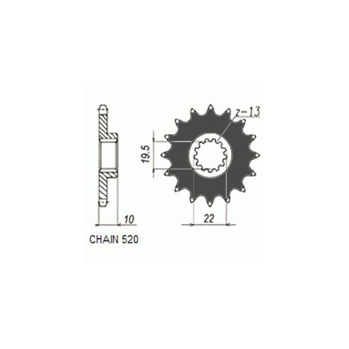 ZEBATKA NAPEDOWA SUNSTAR SUNF323-13