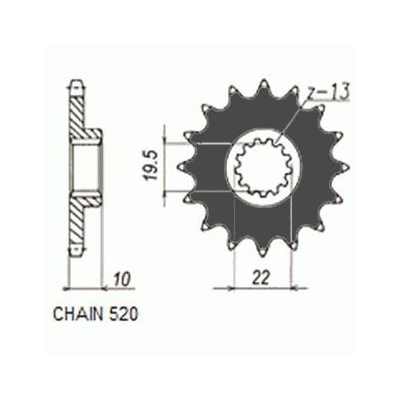 ZEBATKA NAPEDOWA SUNSTAR SUNF323-15