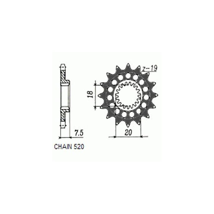 ZEBATKA NAPEDOWA SUNSTAR SUNF344-13